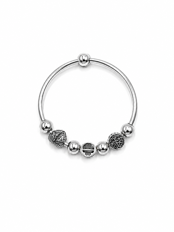 Handcrafted Hammered 925 Silver Cuff Bangle