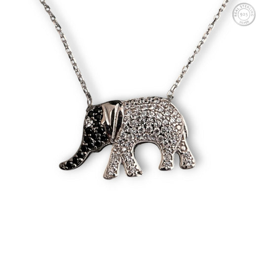 Silver Elephant Shaped Pendant