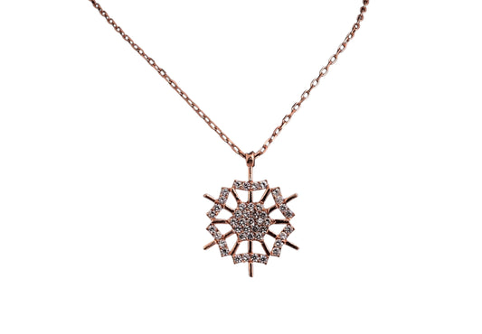 Geometric Silver Hexagon Pendant