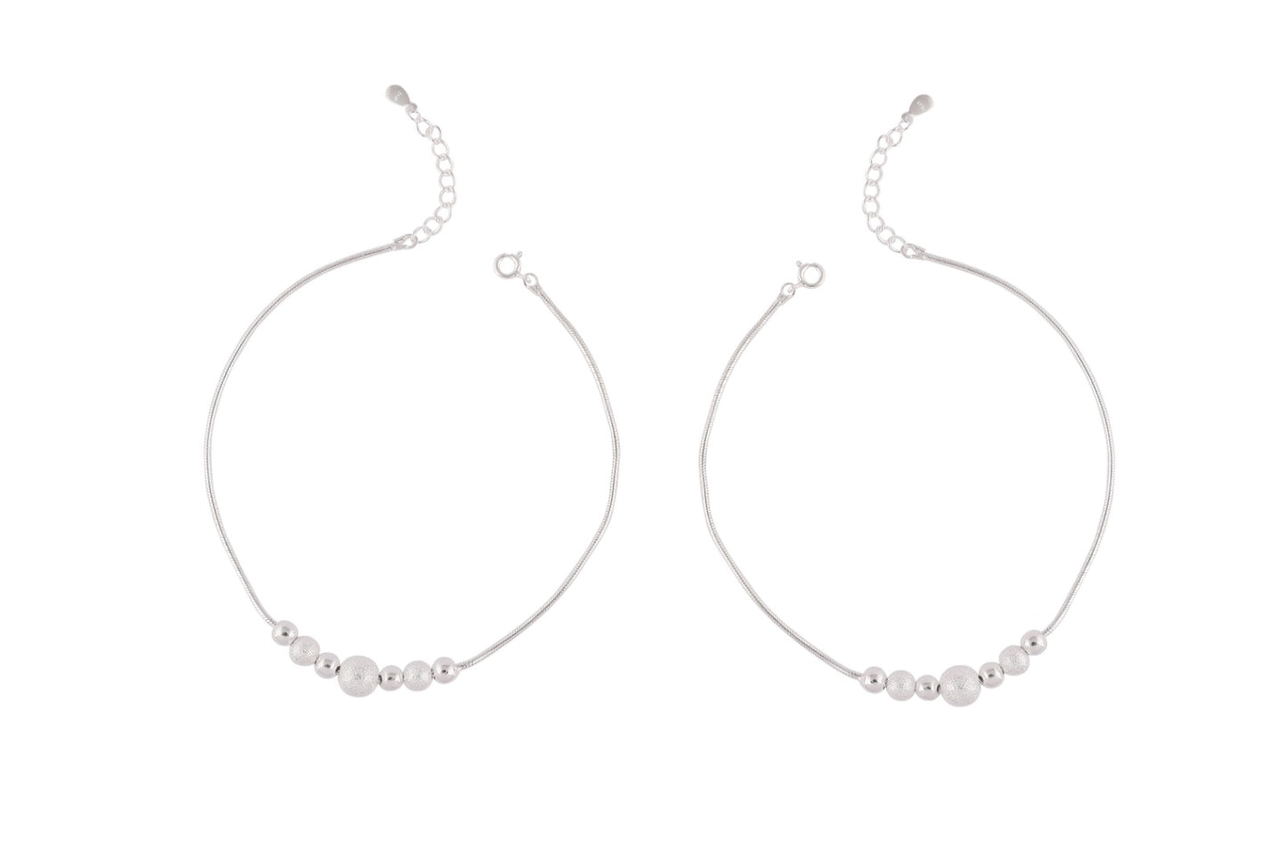 Dreamy Silver Wedding Anklet