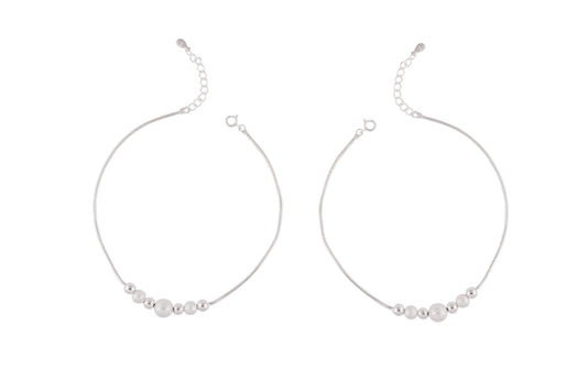 Dreamy Silver Wedding Anklet