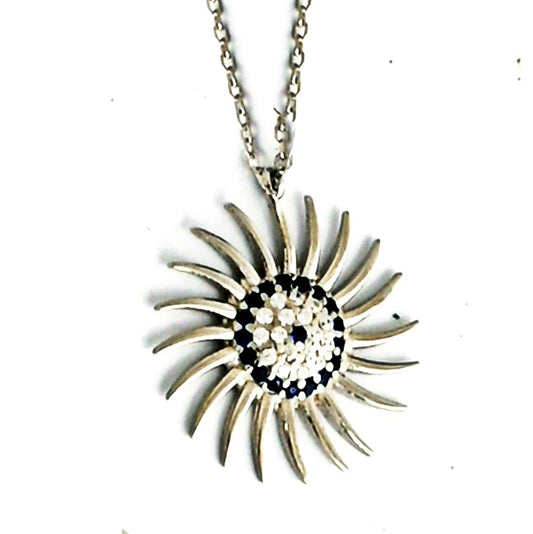 Timeless Silver Sunrise Pendant