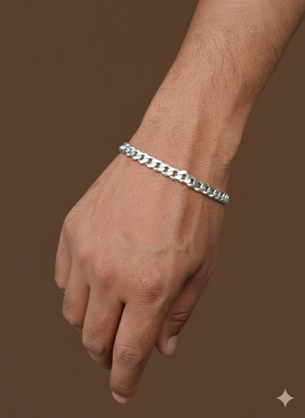 Starbound Silver Men’s Bracelet
