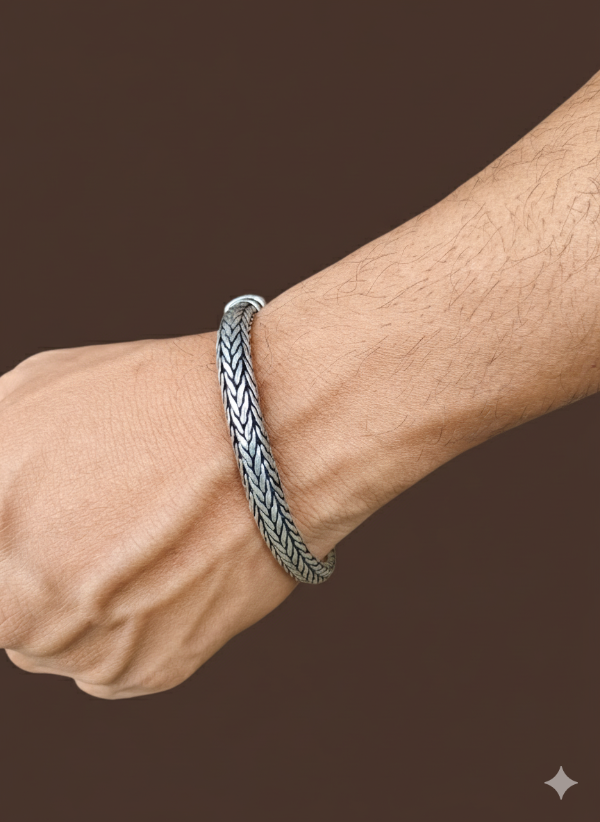 Silver Stardust Men’s Bracelet