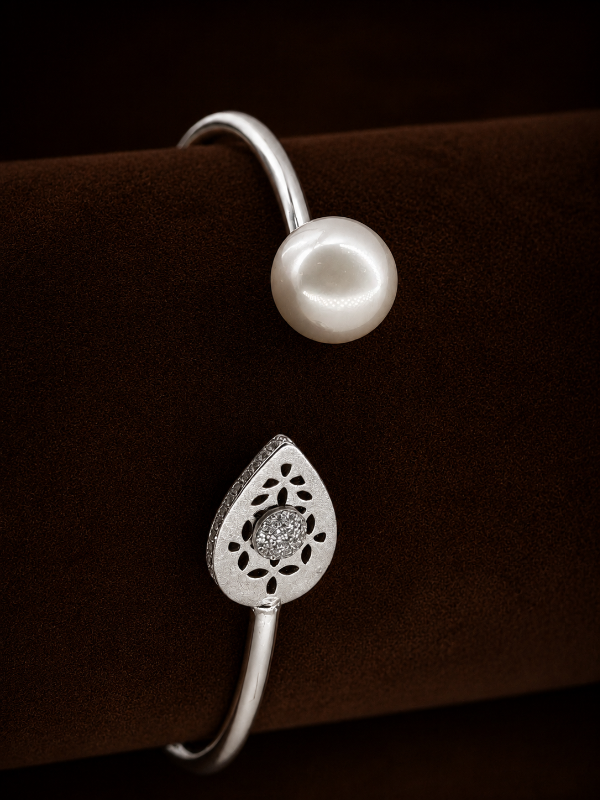 Designer 925 Silver Wide Cuff Bracelet