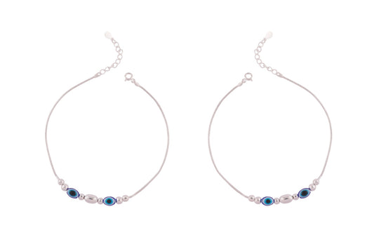 Ethereal Silver Wedding Anklet