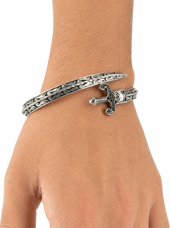 Shaurya Mens Silver Kada