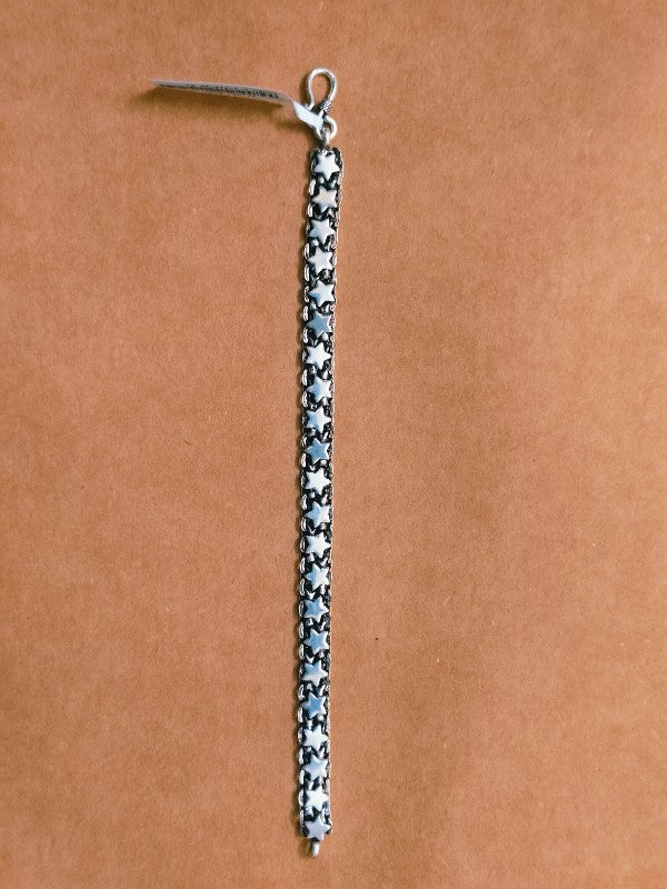 Astral Silver Star Men’s Bracelet