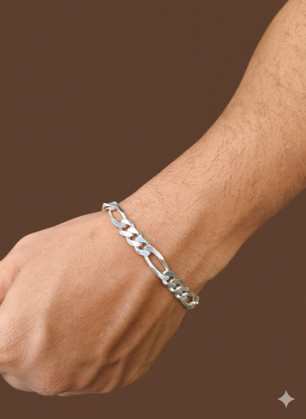 Silver Starbolt Men’s Bracelet