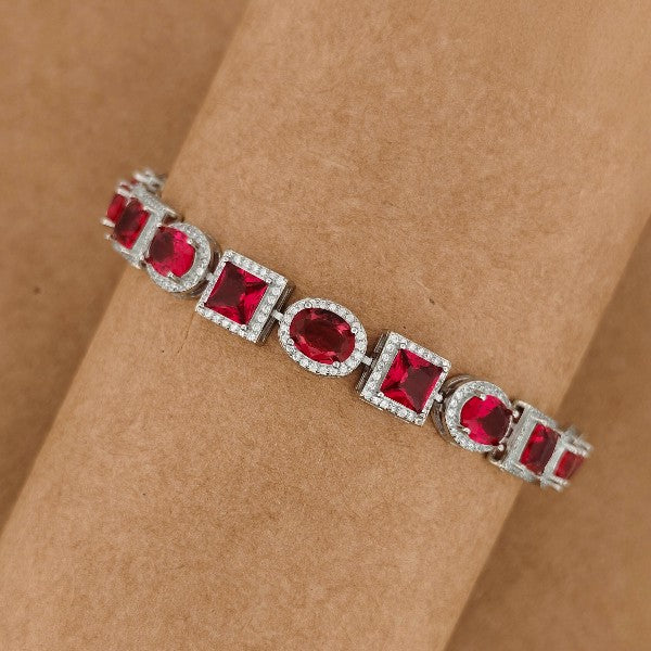 Silver Stardust Tennis Women Bracelet