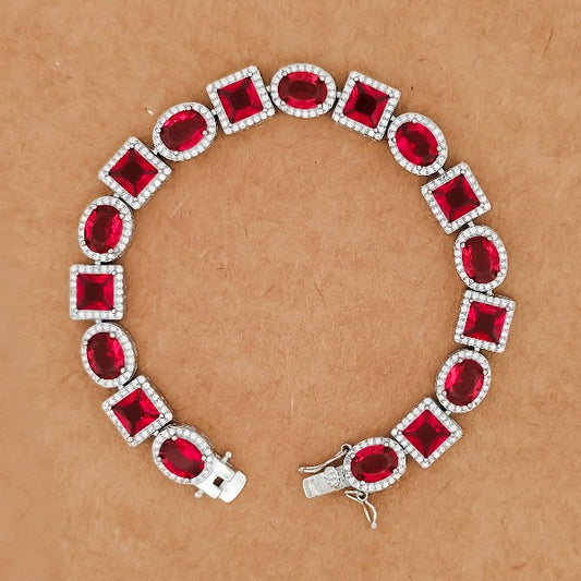 Silver Stardust Tennis Women Bracelet